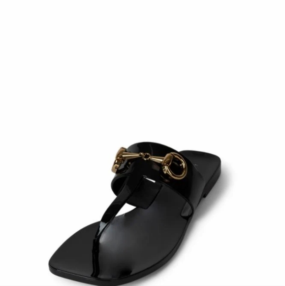 Jeffrey Campbell A Lil Bit Flat Jelly Thong - Picture 1 of 3